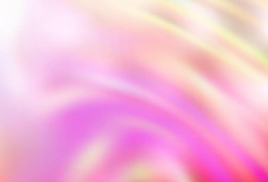 Açık Pembe, sarı vektör bulanık şablon. Eğilimli zarif, parlak bir çizim. İşiniz için yeni tasarım.