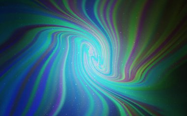 Samanyolu yıldızlı açık mavi vektör dokusu. Soyut şablonda gökyüzü yıldızlarıyla parlayan illüstrasyon. Astroloji web siteleri için desen.