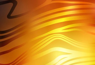 Bükülmüş çizgileri olan hafif turuncu vektör arka planı. Yaratıcı illüstrasyon, yarım tonlu ve eğimli. Tasarımınız için basit şablon.