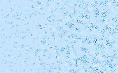 Yapay zeka konseptiyle hafif BLUE vektör dokusu. Renkli yapay zeka yapısı, eğimli çizgiler ve noktalar. Poster ve teknoloji sembolü.