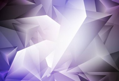 Üçgenli açık mor vektör arkaplan. Doğa tarzında üçgenleri olan güzel bir çizim. İşiniz için en iyi akıllı tasarım.