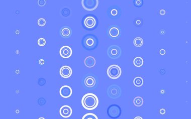 Dairesel açık mor vektör şablonu. Bulanık dekoratif tasarım baloncuklu soyut tarzda. Poster ve web siteleri için tasarım.