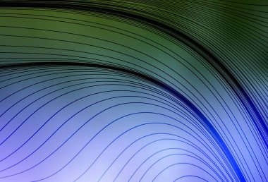 Açık pembe, eğri çizgileri olan yeşil vektör dokusu. Eğilimli soyut bir çizim. İşiniz için en iyi tasarım.