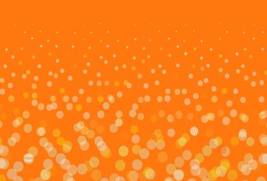 Dairesel hafif turuncu vektör şablonu. Parlak renkli soyut çemberlerin olduğu bir resim. Güzel web siteleri için desen.