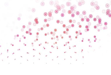 Noktalı açık mor vektör arkaplanı. Doğa tarzında renkli baloncuklu soyut illüstrasyon. İş ilanınız için tasarım.