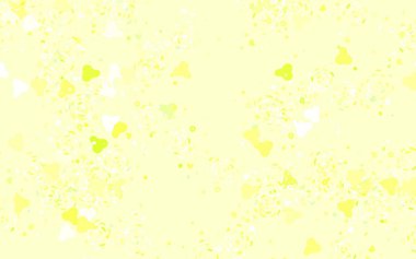 Açık yeşil, rastgele şekilli sarı vektör deseni. Soyut tarzda rengarenk gradyan şekilleri olan bir resim. Kartvizitiniz için modern tasarım.