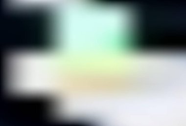 Koyu mavi, yeşil vektör bulanık parlak soyut şablon. Gradyan tasarımlı, soyut, ışıltılı çizimler. Web siteniz için bulanık tasarım.