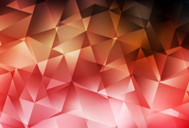 Açık Kırmızı, Sarı vektör soyut çokgen şablon. Origami tarzında gradyan ile geometrik çizim. Marka kitabınız için yeni şablon.