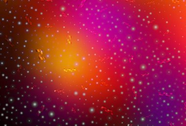 Koyu pembe, kırmızı vektör arka planı, Xmas tarzı. Renkli Noel şeyleri ile soyut gradyan çizimi. Bir üniversite posteri için en iyi tasarım, afiş.