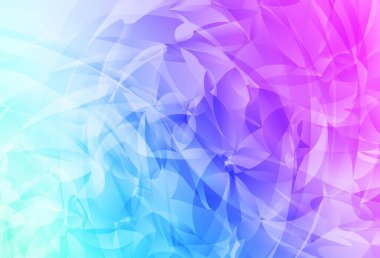 Açık pembe, soyut şekilli mavi vektör dokusu. Renkli rastgele şekillerle modern soyut illüstrasyon. İşiniz için en iyi akıllı tasarım.