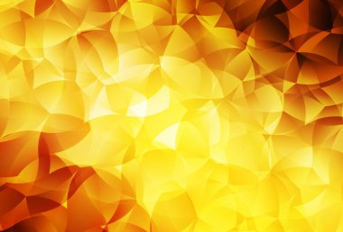 Light Orange vektörü soyut çokgen şablonu. Çokgen biçiminde, gradyan ile renkli çizimler. İşiniz için yepyeni bir tasarım..