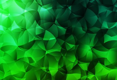 Koyu yeşil vektör çokgen arka plan. Çokgen şekilli bir örnek. İşiniz için yepyeni bir tasarım..