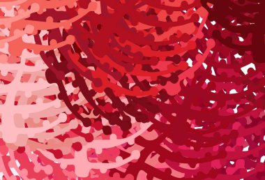 Soyut biçimlerde açık kırmızı vektör dokusu. Rastgele şekillerle soyut tarzda dekoratif tasarım. İşiniz için en iyi akıllı tasarım.