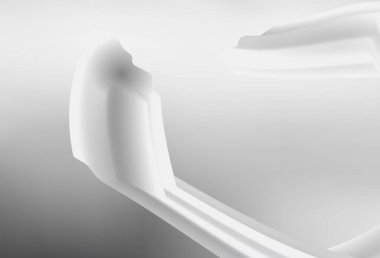 Eğri çizgileri olan açık gri vektör arkaplanı. Soyut ve gradyan biçiminde geometrik çizim. Tasarımınız için tamamen yeni bir şablon.