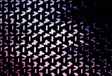 Koyu mor, tekrarlanan çubuklu pembe vektör şablonu. Keskin çizgili parlak renkli çizimler. Meşgul web siteleriniz için şablon.