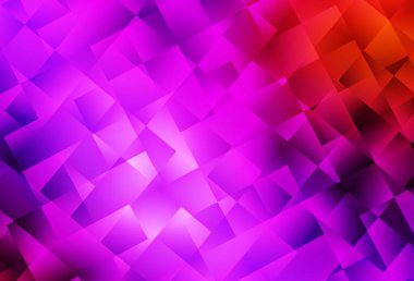 Açık Pembe, Kırmızı vektör çokgen çizimi. Gradyanı olan zarif parlak çokgen çizimi. İş tasarımınız için yepyeni bir tarz.