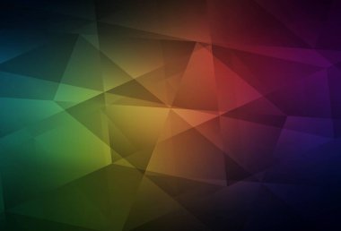 Koyu yeşil, kırmızı vektör soyut mozaik desen. Gradyanı olan üçgen geometrik örnek. Cep telefonunun arka planının şablonu.