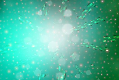 Açık yeşil vektör arkaplanı Xmas tarzında. Noel özellikleriyle basit bir gradyan çizimi. Bir üniversite posteri için en iyi tasarım, afiş.