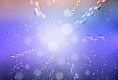 Karnaval tarzında hafif Mor vektör şablonu. Gradyan Noel elementleri içeren bir Akıllı Çizim. Harfler ve tipografi için şablon.