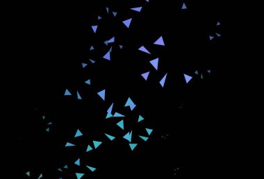 Koyu pembe, mavi vektör arkaplan, çizgiler, üçgenler. Üçgenli soyut gradyan çizimi. Kartvizitiniz için modern tasarım.