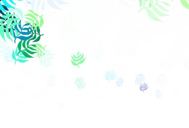 Yapraklı açık gri vektör deseni. Hint tarzı yapraklı bulanık dekoratif tasarım. İş tasarımınız için yepyeni bir tarz.