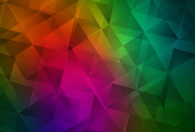 Koyu Çokrenkli vektör soyut çokgen desen. Çokgen biçiminde, gradyan ile renkli çizimler. Arkaplanlarınız için desenli desen.