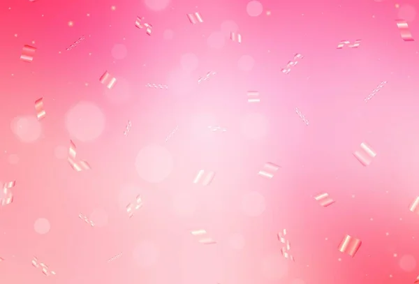 Светло Розовый Желтый Векторный Фон Пятнами Абстрактная Иллюстрация Цветными Пузырями — стоковый вектор