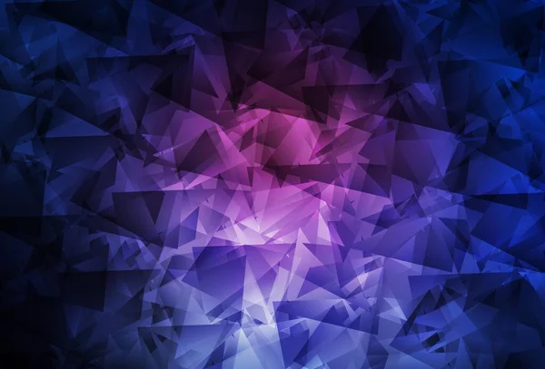 Dark Pink Blue Vector Abstract Mosaic Background Геометрична Ілюстрація Стилі — стоковий вектор