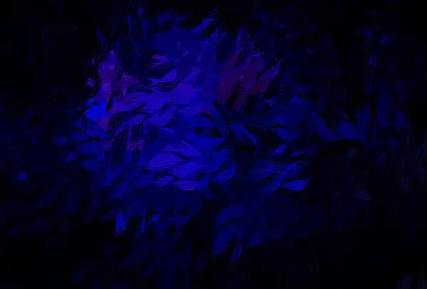 Rose Foncé Bleu Vecteur Design Abstrait Avec Des Feuilles Feuilles — Image vectorielle