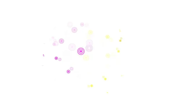 Licht Multicolor Vectorsjabloon Met Cirkels Abstracte Illustratie Met Gekleurde Belletjes — Stockvector