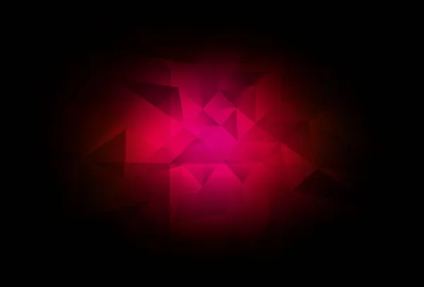 Тёмно Розовый Векторный Многоугольник Сияющая Многоугольная Иллюстрация Состоящая Треугольников Совершенно — стоковый вектор