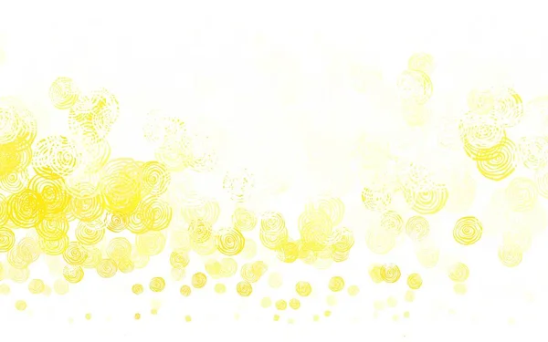Luz Vetor Amarelo Fundo Abstrato Com Rosas Ilustração Colorida Com —  Vetores de Stock