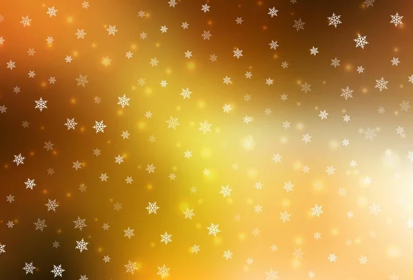 クリスマススタイルのライトオレンジベクトルパターン クリスマスのシンプルでカラフルなイラストや看板 大学のポスター バナーのための最高のデザイン — ストックベクタ