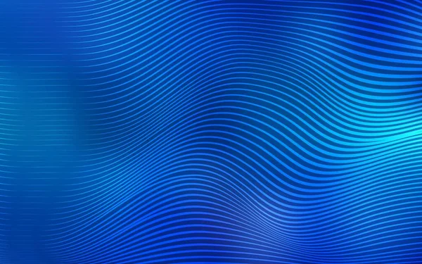 Modèle Vectoriel Bleu Clair Avec Des Lignes Courbées Illustration Abstraite — Image vectorielle