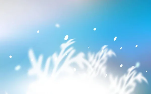 Vektorstruktur Mit Farbigen Schneeflocken Unscharfe Dekoration Weihnachtlichen Stil Mit Schnee — Stockvektor