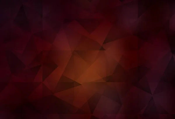 Modèle Triangles Gradient Vectoriel Rouge Foncé Illustration Polygonale Lumineuse Élégante — Image vectorielle