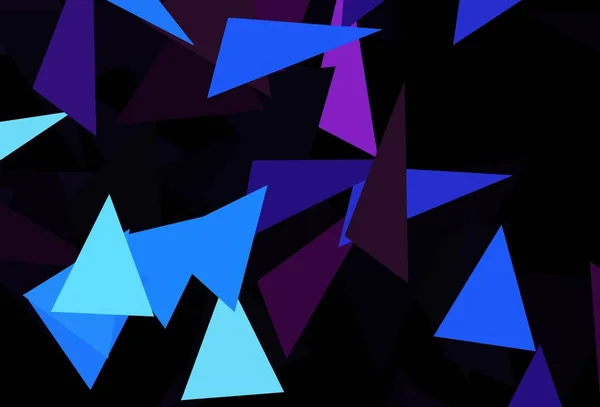 深粉色 蓝色矢量图案与多边形风格 用一组五彩缤纷的三角形来说明 商务名片的现代设计 — 图库矢量图片
