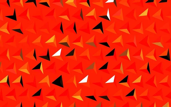 Темно Красный Желтый Векторный Фон Треугольниками Декоративный Дизайн Абстрактном Стиле — стоковый вектор
