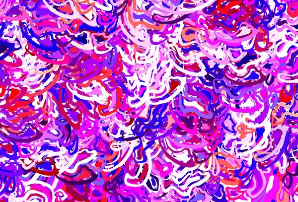 Açık mavi, kaotik şekilli kırmızı vektör şablonu. Soyut gradyan şekilli basit renkli çizimler. Kartvizitiniz için modern tasarım.