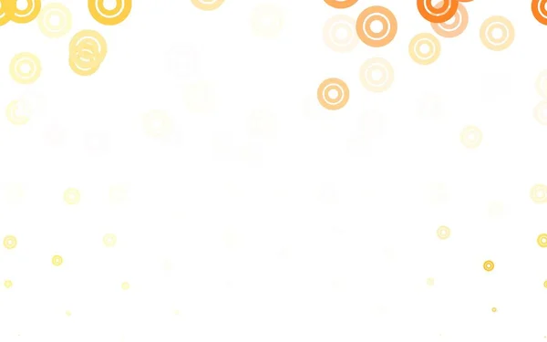 Light Orange Διανυσματική Διάταξη Κύκλους Σχήματα Εικονογράφηση Σύνολο Λαμπερά Πολύχρωμα — Διανυσματικό Αρχείο