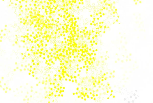 Светло Зеленый Желтый Векторный Рисунок Сетью Искусственного Интеллекта Красочный Дизайн — стоковый вектор