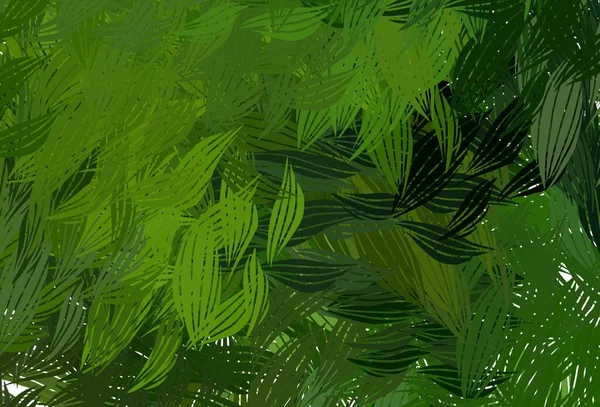Plantilla Vectorial Verde Oscuro Con Formas Caóticas Ilustración Abstracta Moderna — Archivo Imágenes Vectoriales