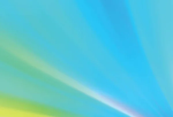 Bleu Clair Vecteur Vert Texture Floue Brillante Illustration Colorée Abstraite — Image vectorielle