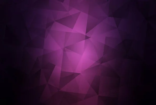 Σκούρο Μωβ Διάνυσμα Αφηρημένο Πολυγωνικό Μοτίβο Πολύχρωμη Αφηρημένη Απεικόνιση Τρίγωνα — Διανυσματικό Αρχείο