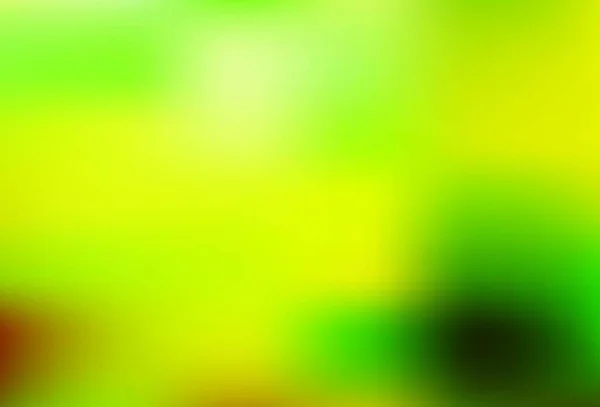 Verde Claro Vector Amarillo Difuminado Brillo Plantilla Abstracta Ilustración Colorida — Vector de stock