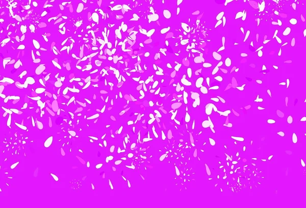 Light Purple Vektor Elegante Tapete Mit Blättern Leuchtend Farbige Illustration — Stockvektor