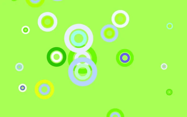 Açık Pembe Köpüklü Yeşil Vektör Arkaplan Doğa Tarzında Renkli Baloncuklu — Stok Vektör
