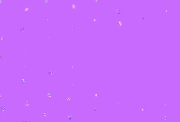 Ανοιχτό Ροζ Μπλε Διάνυσμα Φόντο Φυσαλίδες Όμορφη Έγχρωμη Απεικόνιση Θολή — Διανυσματικό Αρχείο
