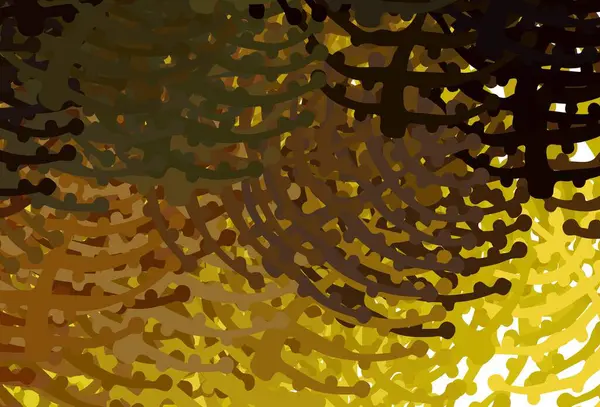 Темно Жёлтый Векторный Рисунок Случайными Формами Простая Красочная Иллюстрация Абстрактными — стоковый вектор