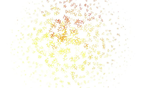 Açık Kırmızı, sarı vektör arkaplan ve yapay zeka formları. Yapay zekanın bağlantı ve noktalarıyla soyut illüstrasyon. Bilim için desen, geleceksel tasarımlar..